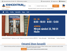 Tablet Screenshot of knihcentrum-hlucin.cz